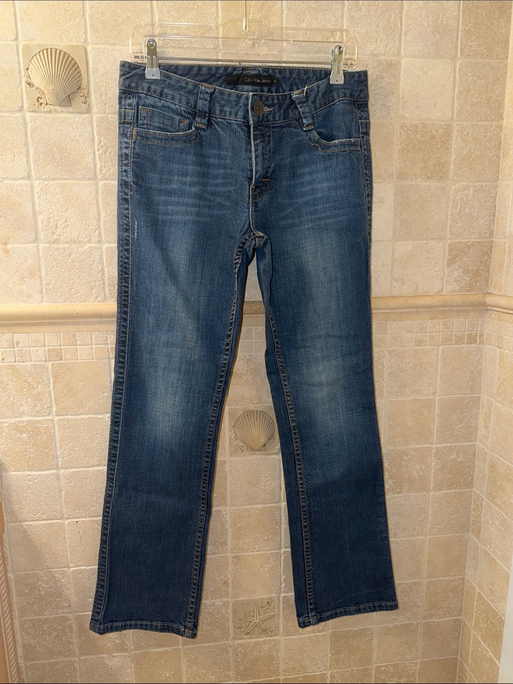 Calvin Klein Classic Mid-Rise Women’s Jeans in Dark Blue 15.5-16.5’’